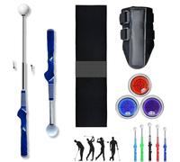 Générique Reliablevalidity Golf Ball Marke, Golf Trainer-Golf Ball Marker Round Cap Clip Mark with Level Function, Complete Golf Practice Set, Easy-Attach Line Marker Tool (Blue)