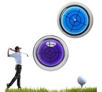 Générique Reliablevalidity Golf Ball Marke, Golf Trainer-GolfBall Marker Round Cap Clip Mark with Level Function with Hat Clip, Ideal GolfGift for Men & Women (2Pcs D)