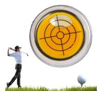 Générique Reliablevalidity Golf Ball Marke, Golf Trainer-GolfBall Marker Round Cap Clip Mark with Level Function with Hat Clip, Ideal GolfGift for Men & Women (Yellow)