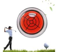 Générique Reliablevalidity Golf Ball Marker, Golf Trainer-Golf Ball Marker Round Cap Clip Mark with Level Function, Balls Markers with Hat Clip, for Men, Woman (Red)