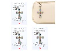 Générique religieux Lot de 3 Pendentifs Religieux Strass | Lot de pour Maison, École te d'Anniversaire, Noël, les Vacances, en Voiture et en