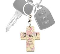 Générique Religious Bag Charm - Christian Keychain with Bible Verses | Inspirational Unisex Charm for Women and Men | Faith Gift for Baptism, Communion, Birthday, Christmas, or Easter