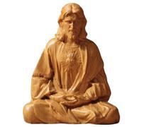 Générique Religious Jesus Statue for Home Decor, Sacred Catholic Figurines for Church Decoration, Resin Craft Christ Savior Sculpture, Beautiful Religious Present for Parties and Celebrations