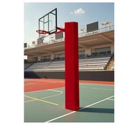 Générique Rembourrage for Poteau de Basket-Ball Toutes Saisons, Hauteur 180 cm, Enveloppant en Mousse for Poteau d'entraînement MMA/Arts Martiaux/Boxe(Red,18x18cm/7.1x7.1in)