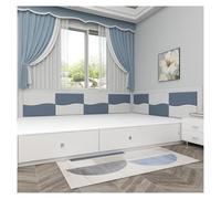 Générique Rembourrage Mural Anti-Collision 3D for Enfants, Tête De Lit Autocollante, Décoration Insonorisante À Faire Soi-même, for Chambre À Coucher, Salon, Mur Rembourré(Color1,50x200cm)
