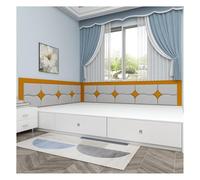 Générique Rembourrage Mural Anti-Collision, Autocollants 3D Auto-adhésifs for Chevet, Panneaux De Tête De Lit Rembourrés Muraux, for Chambre À Coucher Et Bureau, Lot De 2(Color1,50x100cm)