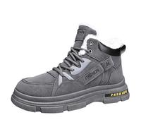 Générique Rembourrées Botte Homme,Courtes Bottines Imperméables Chaussures de Loisirs Chaudes Bottes vélo Jardin Semelle extérieure légère antidérapante orthopédiques avec Support la voûte Plantaire