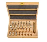 Générique Remontoir De Ressort De Barillet - Cuivre avec Boîte en Bois 20,5x14x6 Cm | Outils De Remontage D'Horloge | Accessoires D'Horlogerie pour Réparation Et Entretien