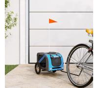 Générique Remorque de vélo pour Animaux de Compagnie Bleu et Gris,Poussettes pour Animaux de Compagnie,6.7KG-93869