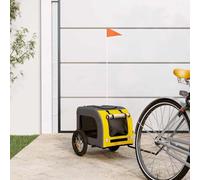 Générique Remorque de vélo pour Animaux de Compagnie Jaune et Gris,Poussettes pour Animaux de Compagnie,7.05KG-93826