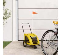 Générique Remorque de vélo pour Animaux de Compagnie Jaune,Poussettes pour Animaux de Compagnie,7.45KG-93973