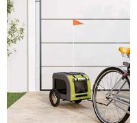 Générique Remorque de vélo pour Animaux de Compagnie Vert et Gris,Poussettes pour Animaux de Compagnie,7.05KG-93829