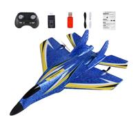 Générique Remote Airplane - LED Light RC Plane Kit,2.4Ghz Waterproof RC Flying Toy, Educational Outdoor Aircraft Toy for Kids Boys Girls Beginner