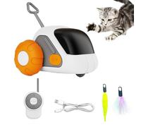 Générique Remote Control Cat Toy, Electric Interactive Feather Toy, 3.31x2.91x2.68 inches, Versatile Automatic Cat Exercise and Enrichment, Fun Played for Pet and Adult Cats