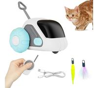 Générique Remote Control Cat Toy, Electric Interactive Feather Toy, 3.31x2.91x2.68 inches, Versatile Automatic Cat Exercise and Enrichment, Fun Played for Pet and Adult Cats