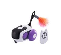 Générique Remote Control Cat Toy, Smart Feathers Teaser, Automatic Interactive Toy, 4.72x2.91x1.97 inches Fun Pet Play Tool, Enrichment Exercise Plaything for Indoor Cats, and Kittens