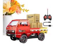 Générique Remote Control Construction Truck - Kids Electric Toy Vehicle with Flashing Lights and Realistic Sounds, Smooth Steering Play, Ideal for Boys Girls Indoor Outdoor Park Backyard Holiday