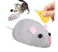 Générique Remote Control Mice Cat Toy, Interactive Indoor Cat Toys Small Medium Large Breeds, 3.94x1.77x1.26 inches Electronic Pet Hunting Companion for Yard Living Room Backyard