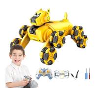 Générique Remote Control Robot Dog - 858g Gesture Sensing Stunt Car | Interactive Smart Puppy Toy | 8WD Programmable | LED Light Music Pet, Rechargeable Companion Gift, Kids Indoor Outdoor Play