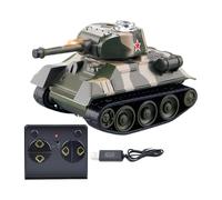 Générique Remote Control Tank - Realistic RC Toy for Children | STEM-Based Interactive Playset, Rechargeable Tank Model for Yard Battles, Kids’ Indoor Outdoor Learning Games, Toy Gift for Ages 6+