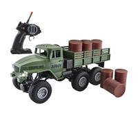 Générique Remote Control Truck - Lighted RC Toy Car with Music and Sound Effects, 27MHz Rechargeable Vehicle with Headlights, Forward/Reverse & Turn Controls, Durable Racing Truck for Boys, Adults
