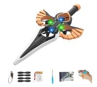 Générique Remote Flying Sword, Flying Sword Rc Glider, 2025 New Stunt Remote-Controlled, 3-Speed Control, 360-Degree Stunt Roll, Easy to Fly Remotes Control Plane for Teens (1Battery,Bronze-Gesture)