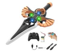 Générique Remote Flying Sword, Flying Sword Rc Glider, 3-Speed Control, Lightweight Easy to Fly Rc Glider, Gift for Adults Or Teens (Bronze(Dual Control),Battery*1)