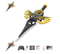 Générique Remote Flying Sword, Flying Sword Rc Glider, Lightweight Easy Fly Rc Glider Outdoor Gift for Teens & Adults, 3-Speed Control, Lightweight Easy to Fly Rc Gliders (Watch Control,Golden)