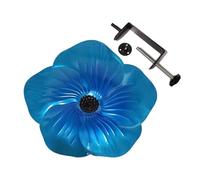 Générique Removable Bird Bath Bowl for Railings | Iron Garden Fence Clamp-on Basin | Deck Patio Balcony Water Feeder | Outdoor Wildlife Drinking Station for Birds