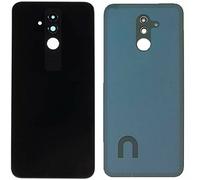 Générique Remplacement compatible avec HUAWEI MATE 20 LITE SNE-LX1 SNE-L21 SNE-AL00 Cache batterie en verre arrière arrière coque complète adhésif double face + lentille objectif Camera (Noir)