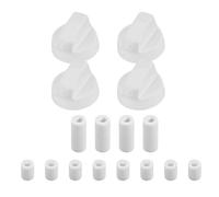 Générique Remplacement des boutons du cœur | Boutons de commande de 4 pouces de poêle à thermostat | ABS Facile à installer Buttons Set Robust Practical Practical for Herd Oven Kitchen at Home