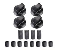 Générique Remplacement des boutons du cœur | Boutons de commande de 4 pouces de poêle à thermostat | ABS Facile à installer Buttons Set Robust Practical Practical for Herd Oven Kitchen at Home