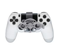 Générique Remplacement du Volant pour PS4 Contrôleur Jeux de Course Mini Volant Roue d'Impression 3D Contrôleur Auxiliaire Manette de Jeu Simulateur Manette de Jeu (Silver)