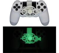 Générique Remplacement du Volant pour PS4 Contrôleur Jeux de Course Mini Volant Roue d'Impression 3D Contrôleur Auxiliaire Manette de Jeu Simulateur Manette de Jeu (Luminous Green)