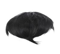 Générique Remplir Le Haut De La Tête Surmatelas Extension De Cheveux Perruque à Cheveux Courte Toppers De Cheveux Humains Accessoire Pour Cheveux Faux Cheveux Noir Fil Haute Température