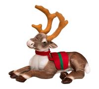 Générique Renne en Peluche de Noël, Jouet Câlin, Mignon, Polyvalent, Léger, en, Accessoire pour Garçons et Filles, Poupée Cerf, 42 Cm avec Foulard