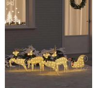 Générique Rennes LED 5 pcs Doré Tissu,Maison & Jardin,Décorations,Décorations de Noël & saisonnières,Décorations de Noël,Or,4.21 KG,3385887