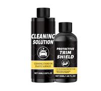 Générique Rénovateur de Garnitures Auto | Kit de Rénovation et Polissage Véhicule | Kit Entretien Prolongé Nettoyage Plastiques Voiture pour Tableau de Bord,Détail Garage Atelier SUV Camion