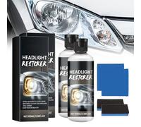 Générique Renovateur Phare Voiture, Kit Renovation Phare Voiture avec Serviette et Eponge, Polish Phares Voitures Kit de Restauration de Phares pour Moto et Auto Outil de Réparation Polissage (2Pcs)