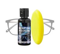 Générique Réparateur Rayures Lunettes - Liquide de Polissage avec Éponge | Composé Anti Rayures pour Verres Montures | Restaure Clarté Lunettes Écrans Caméras Montres Miroirs