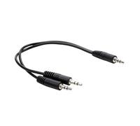 Générique Répartiteur de Casque 2 en 1, Adaptateur 3, 5 mm mâle 2, 30cm | Câble séparateur de Microphone pour casque d ' écoute, convertisseur d ' adaptateur de son pour casque 3.5mm,