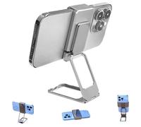 Générique Repertoireof/Statusun New Upgraded Back Clip Type 360° Folding Bracket, Metal Double Ring Square Phone Holder, Foldingsturdy for Variousof Smartphones (Silver)