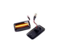 Générique Répétiteur Sur Rétroviseur Feu de position latéral dynamique pour A6 S6 100 C3 C4 200 80 90 B2/B3/B4 Clignotant Led(Smoked Black)