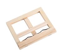 Générique Repose-livres en bois beige, pupitre de lecture pour élèves à hauteur réglable et boucle ajustable, support pour documents et papiers bureau ou lit