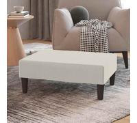 Générique Repose-Pied Crème 78x56x32 cm Velours,Meubles, Poufs,337696