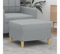 Générique Repose-Pied Gris Clair 60x50x41 cm Tissu,Poufs-349263