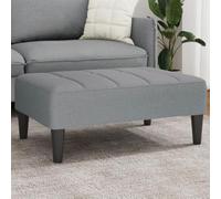 Générique Repose-Pied Gris Clair 77x55x31 cm Tissu,Poufs,6.5KG-4007380
