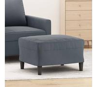 Générique Repose-Pied Gris foncé 60x50x41 cm Velours,Meubles, Poufs,349294