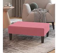 Générique Repose-Pied Rose 78x56x32 cm Velours,Meubles, Poufs, Rose (Poids 6KG)