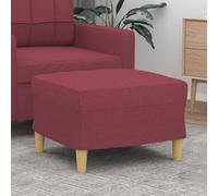 Générique Repose-Pied Rouge Bordeaux 60x50x41 cm Tissu,Meubles,Poufs,Rouge,5.5 KG,349269